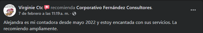 Testimonio de los servicios de Corporativo Fernández